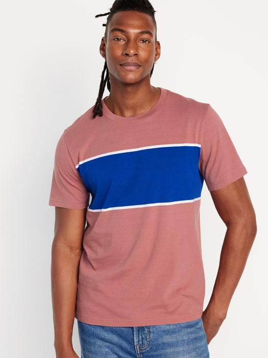 Crew-Neck Striped T-Shirt