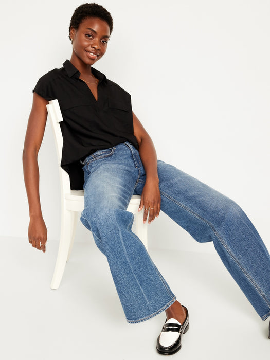 Dolman-Sleeve Utility Top