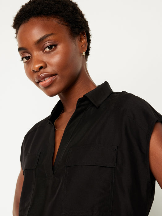 Dolman-Sleeve Utility Top