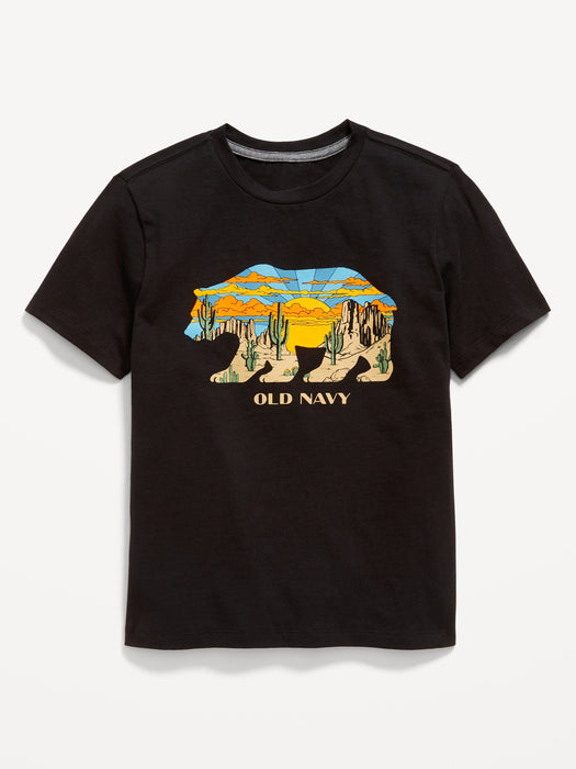 Short-Sleeve Logo-Graphic T-Shirt for Boys