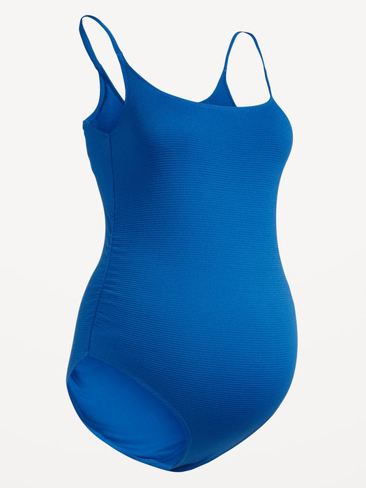 Maternity Scoop-Neck One-Piece Swimsuit