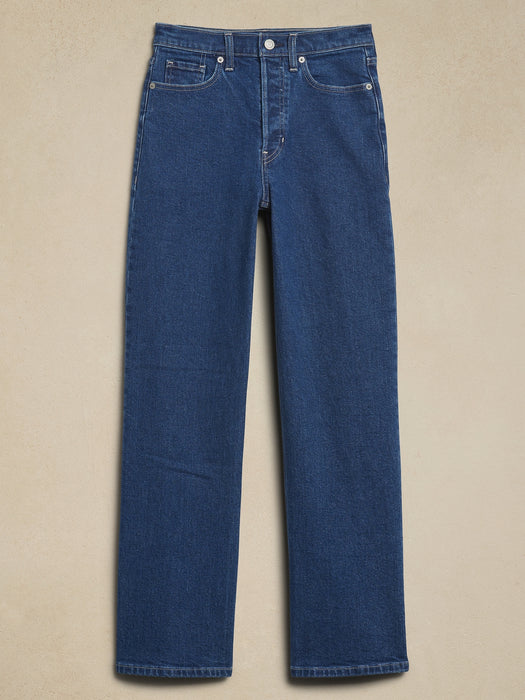 Ultra High-Rise Wide-Leg Crop Jean