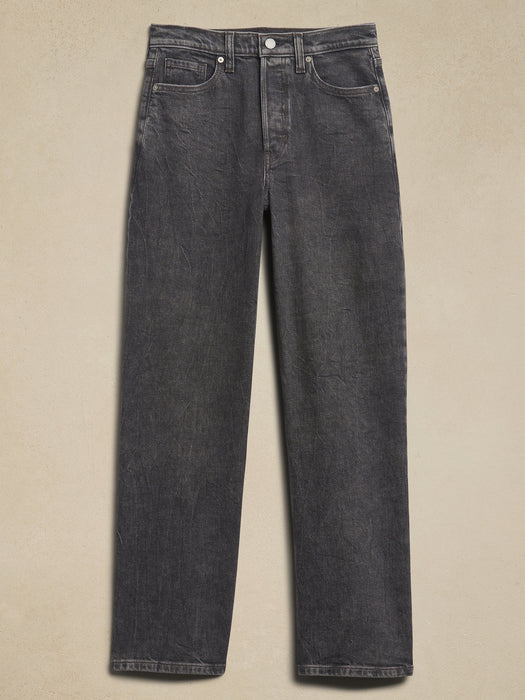 Ultra High-Rise Wide-Leg Crop Jean