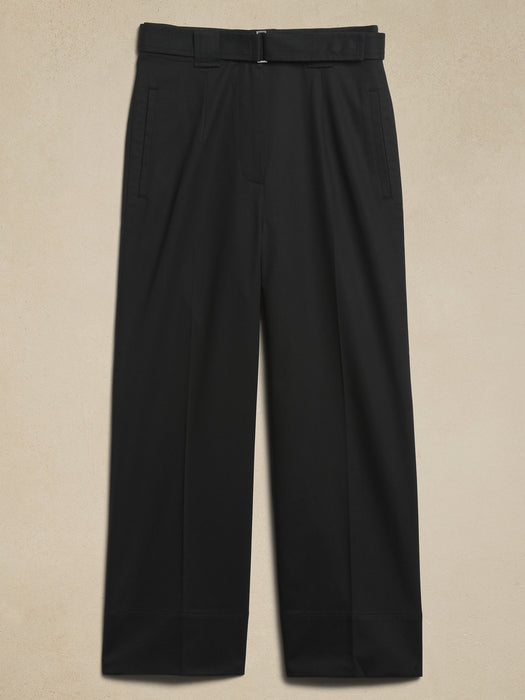 Oceanside Wide-Leg Cropped Pant
