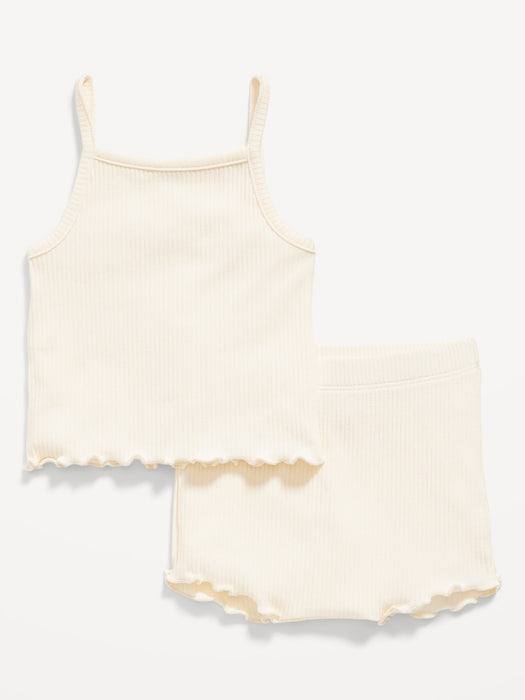 Rib-Knit Cami and Shorts Set for Baby