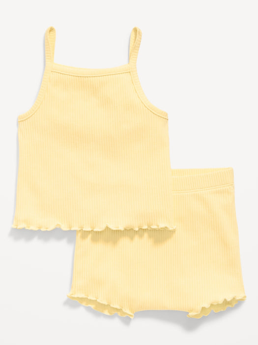 Rib-Knit Cami and Shorts Set for Baby