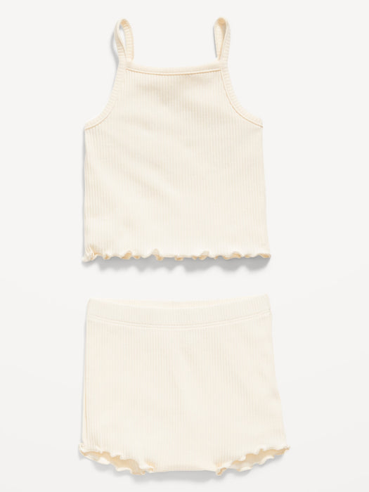 Rib-Knit Cami and Shorts Set for Baby
