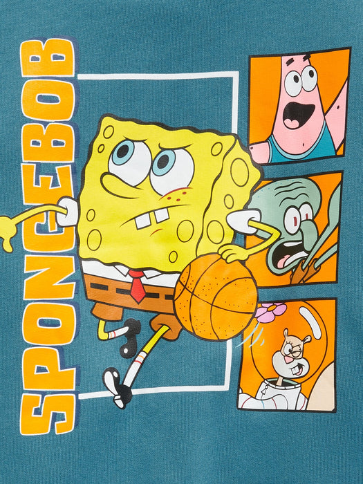 Gender-Neutral Licensed Graphic Crew-Neck Sweatshirt for Kids