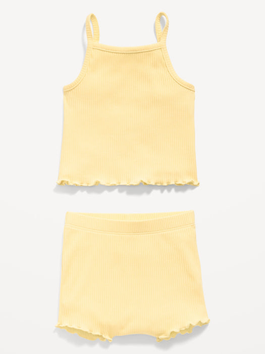 Rib-Knit Cami and Shorts Set for Baby
