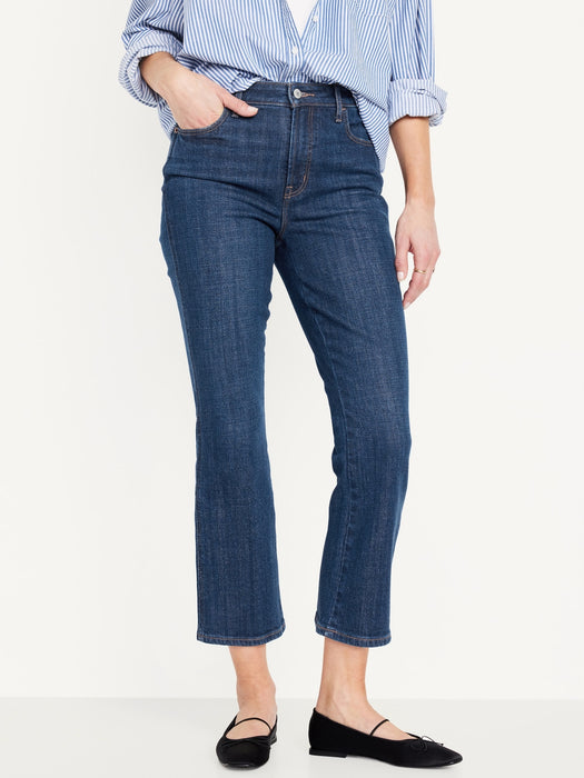 High-Waisted 90s Cropped Flare Jeans