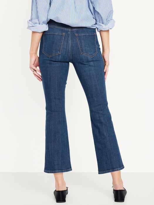 High-Waisted 90s Cropped Flare Jeans