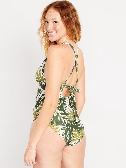 Tie-Back One-Piece Swimsuit