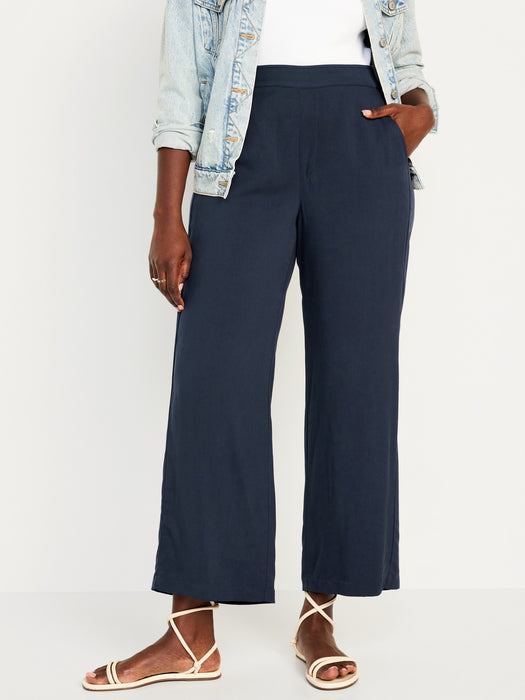 High-Waisted Playa Wide-Leg Pants