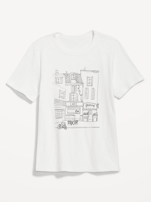 EveryWear Slub-Knit Graphic T-Shirt