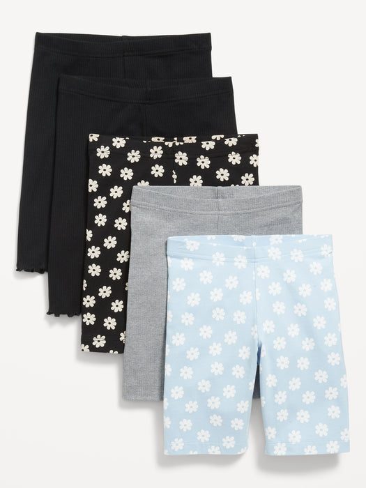 Biker Shorts Variety 5-Pack for Girls