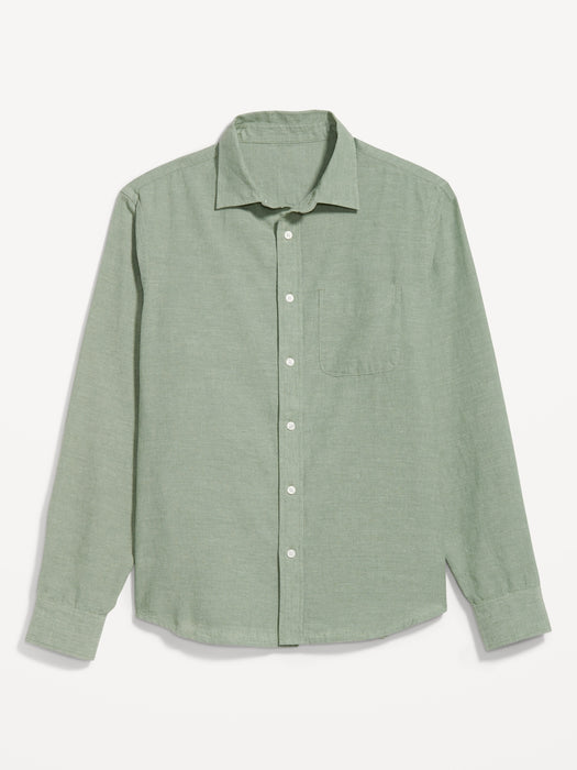 Classic Fit Everyday Linen-Blend Shirt