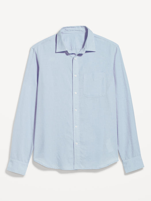 Classic Fit Everyday Linen-Blend Shirt