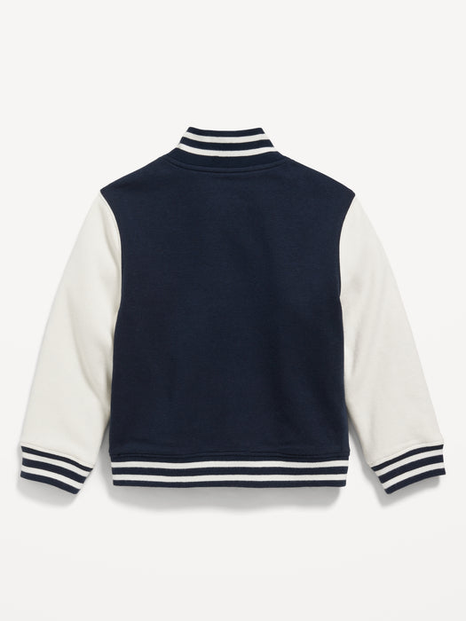 Button-Front Bomber Jacket for Toddler Boys