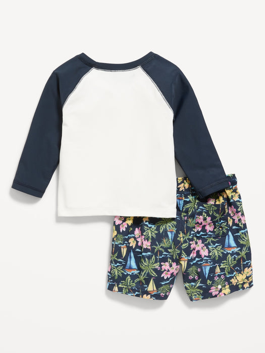 Rashguard Swim Top & Trunks for Baby