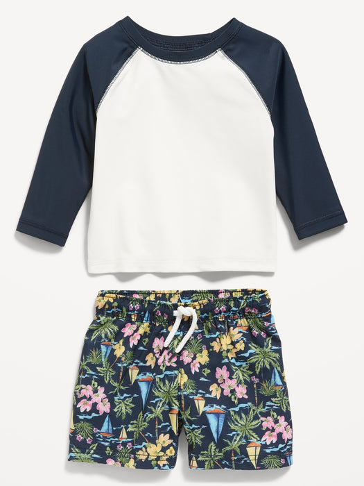 Rashguard Swim Top & Trunks for Baby