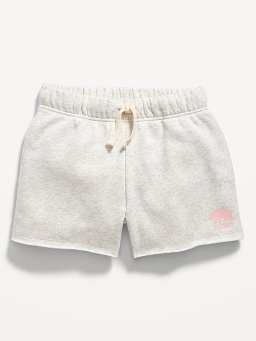 Vintage Logo-Graphic Drawstring Shorts for Girls