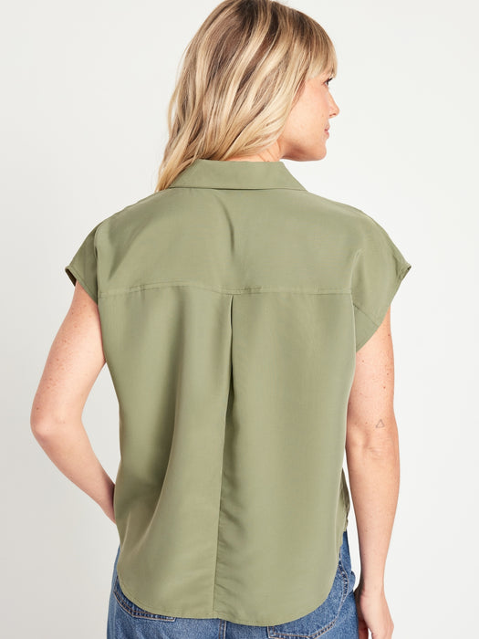 Dolman-Sleeve Utility Top