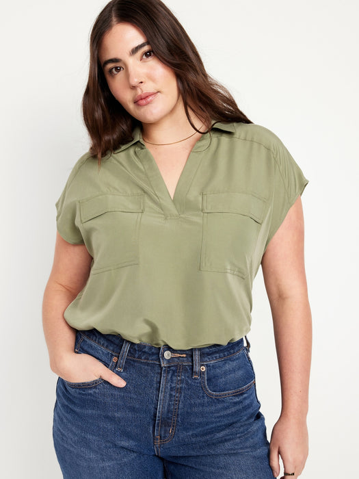 Dolman-Sleeve Utility Top