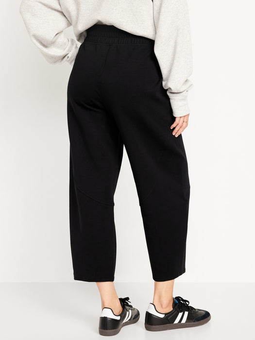 High-Waisted Dynamic Fleece Barrel-Leg Sweatpants