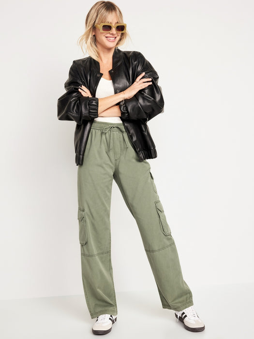 Mid-Rise Cargo Pants
