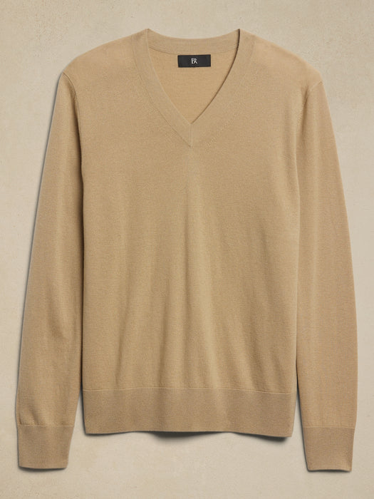 Stokke Cashmere-Silk V-Neck Sweater