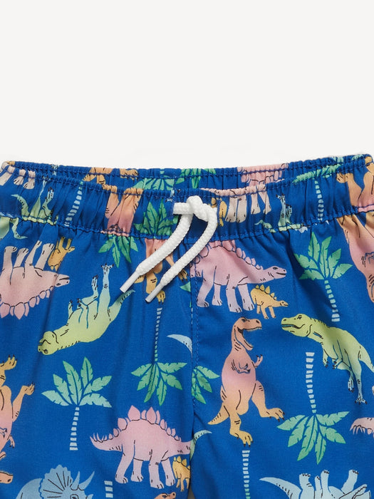 Graphic Rashguard Swim Top and Trunks for Baby