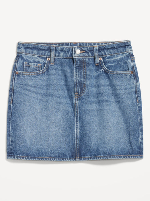 Mid-Rise OG Jean Mini Skirt