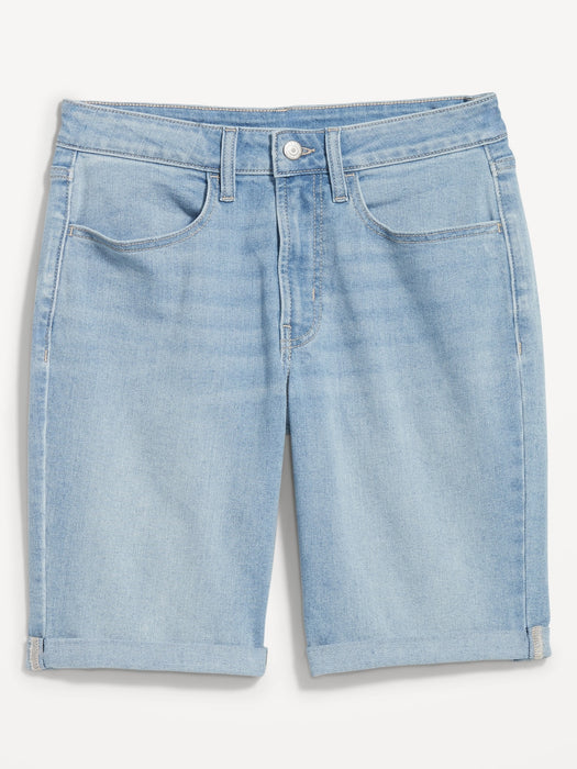High-Waisted Wow Jean Shorts -- 9-inch inseam