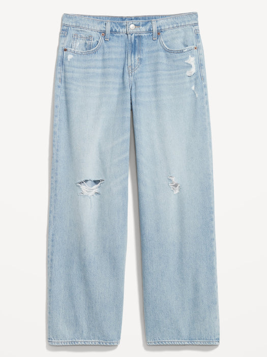Low-Rise Baggy Wide-Leg Jeans