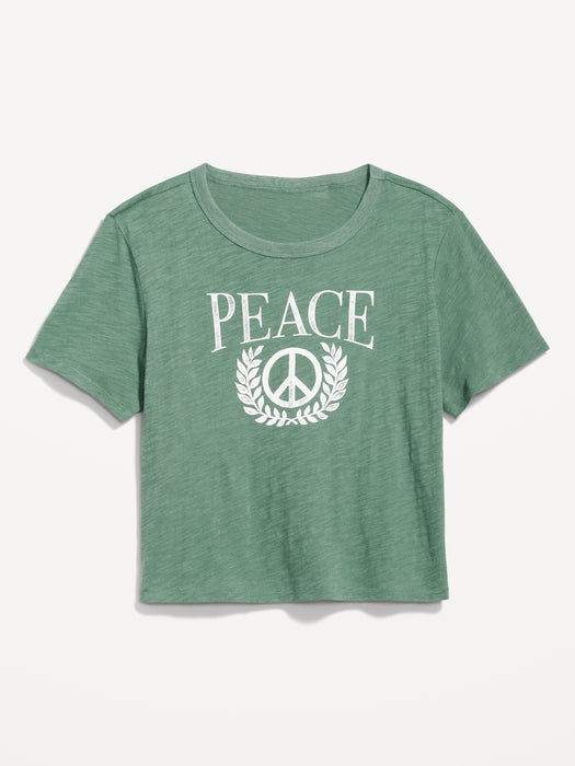 EveryWear Crop Graphic T-Shirt