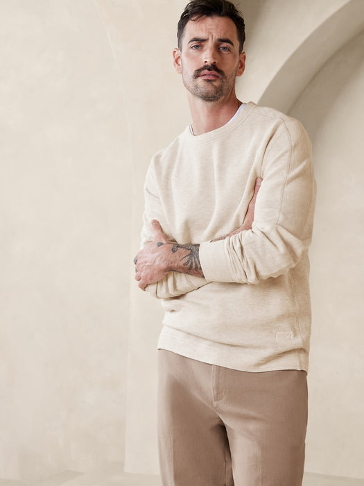 Double-Knit Crew-Neck T-Shirt
