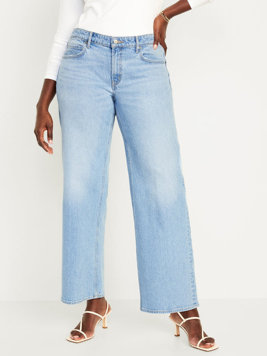 Mid-Rise Wide-Leg Jeans