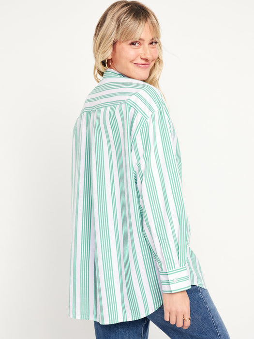 Oversized Button-Down Boyfriend Shirt