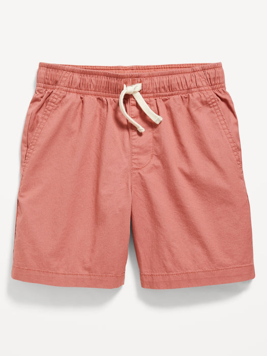 Twill Non-Stretch Jogger Shorts for Boys (Above Knee)