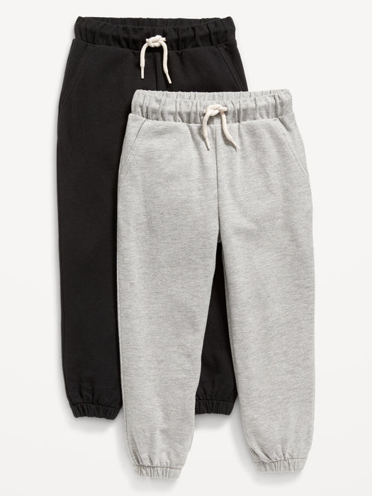 Functional Drawstring Jogger Sweatpants 2-Pack for Toddler Boys