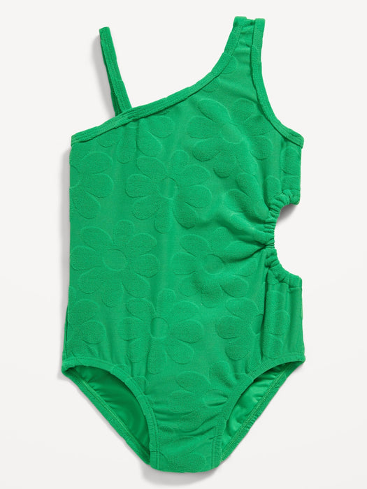 Side Cutout One-Piece Swimsuit for Toddler Girls