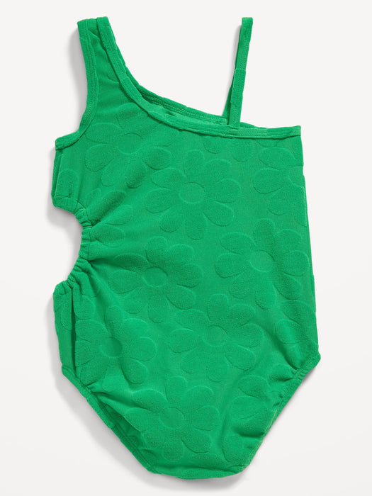 Side Cutout One-Piece Swimsuit for Toddler Girls