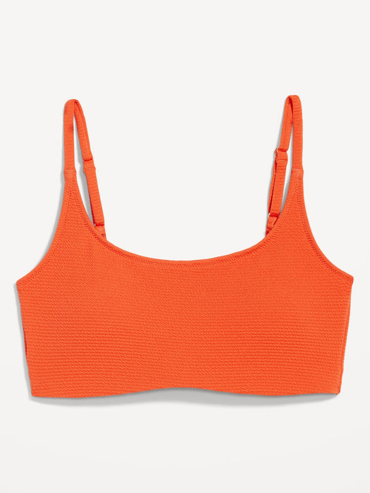 Scoop-Neck Bikini Swim Top