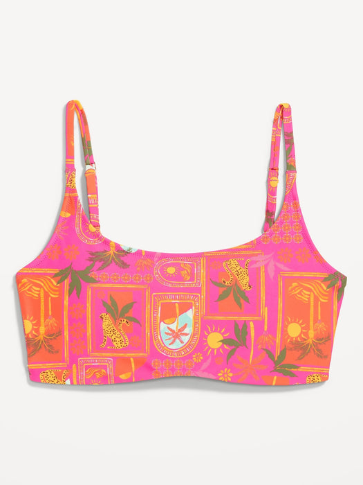 Scoop-Neck Bikini Swim Top