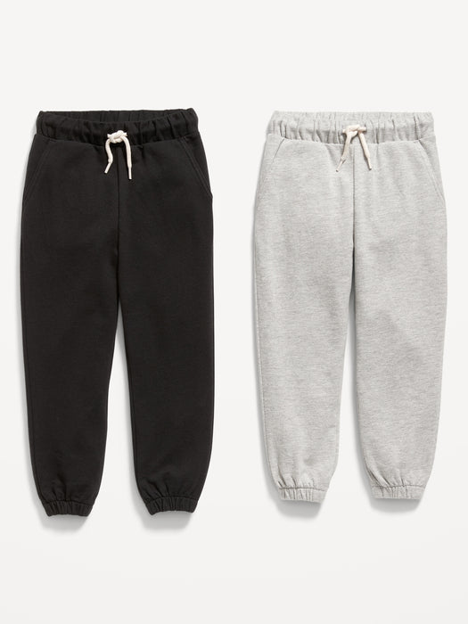 Functional Drawstring Jogger Sweatpants 2-Pack for Toddler Boys