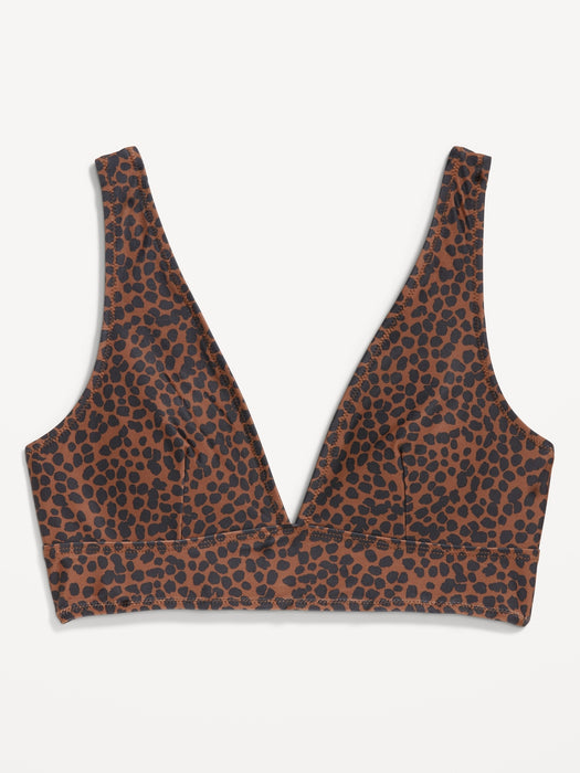 V-Neck Longline Bikini Swim Top