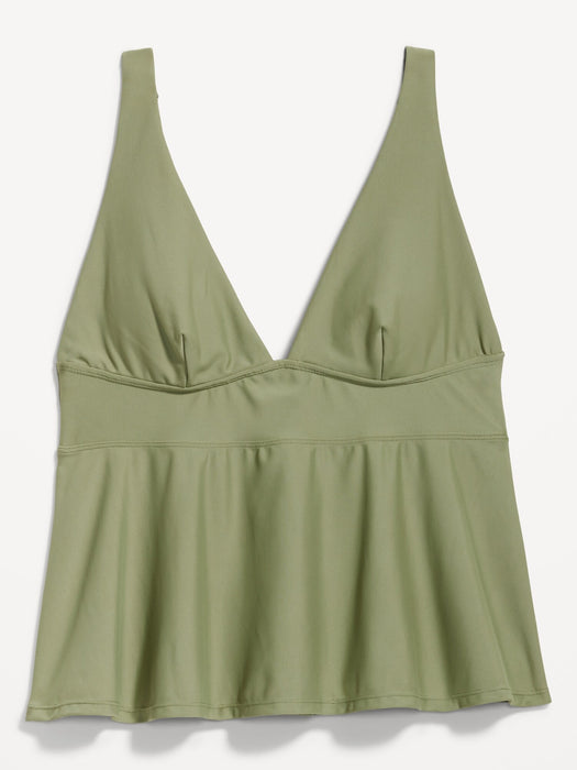 V-Neck Swing Tankini Swim Top