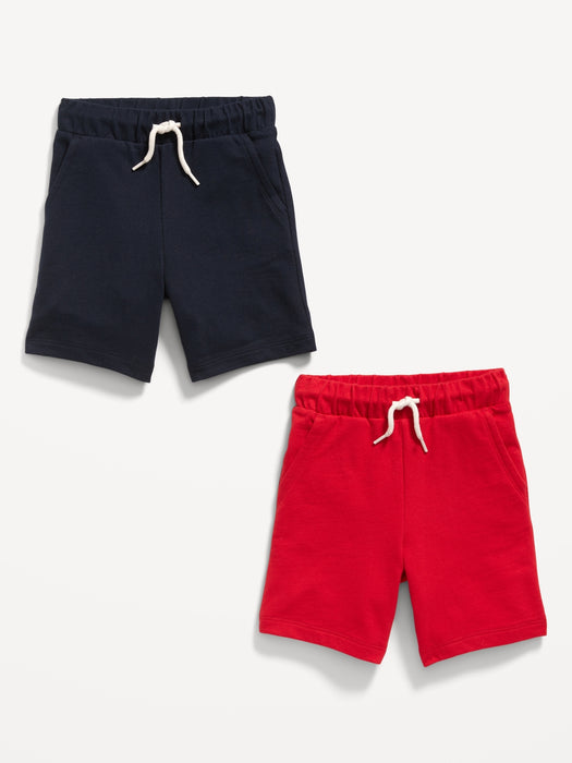 Functional Drawstring Shorts 2-Pack for Toddler Boys