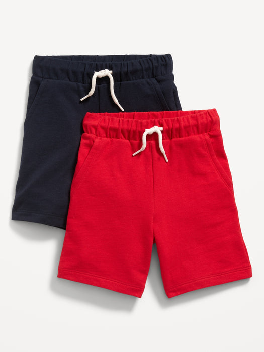 Functional Drawstring Shorts 2-Pack for Toddler Boys