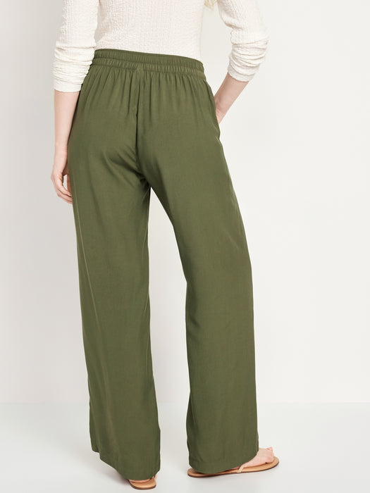 High-Waisted Playa Wide-Leg Pants